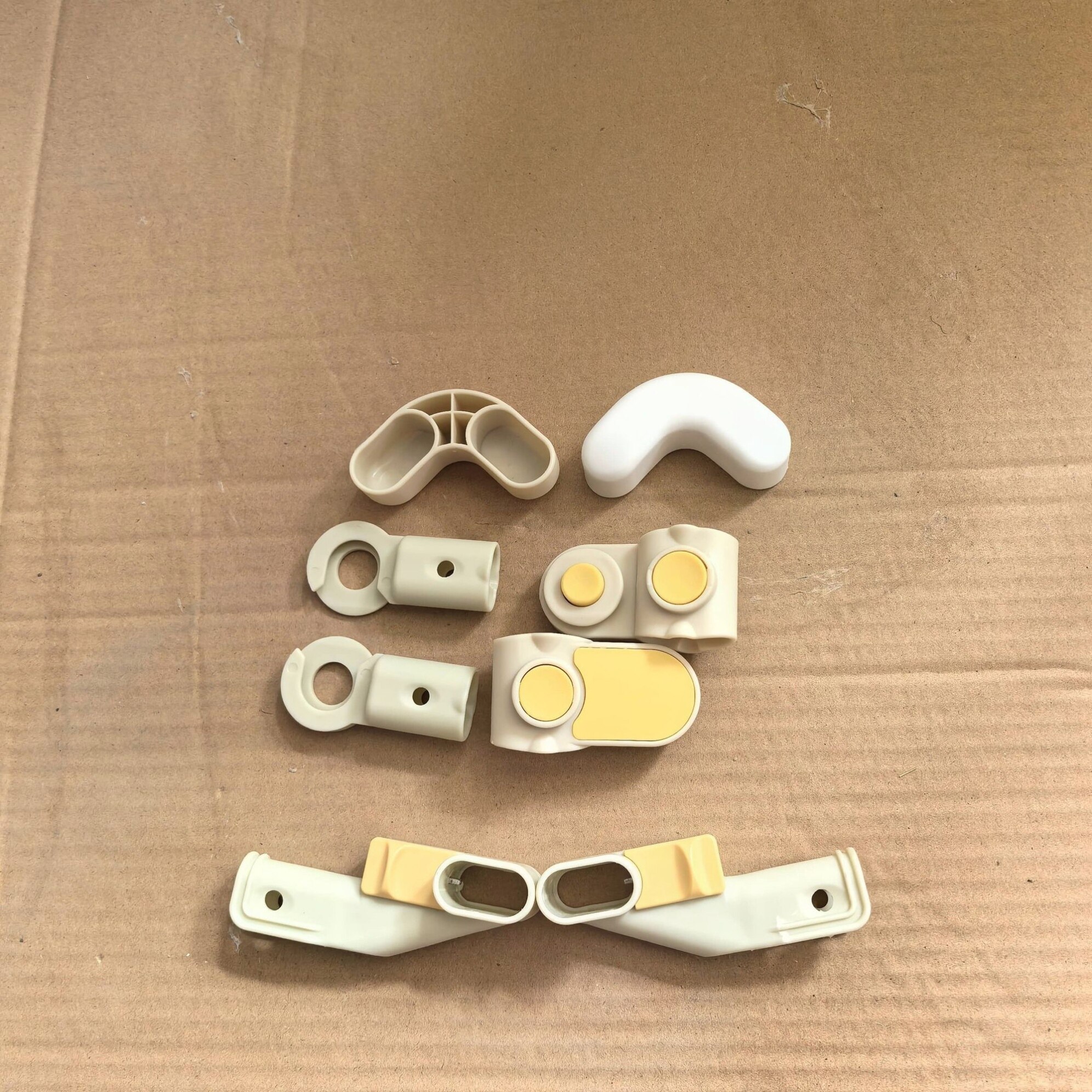 通用围栏配件专用横杆护栏床头防撞底座零配卡扣加固杆子固定图片