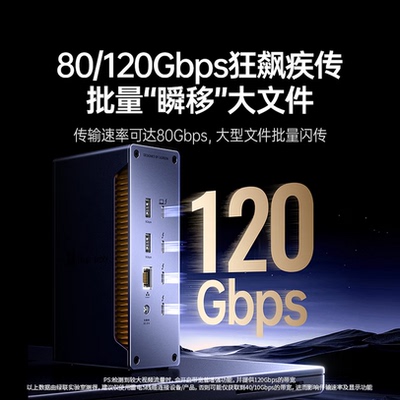 绿联雷电5Type-C扩展坞8K三屏