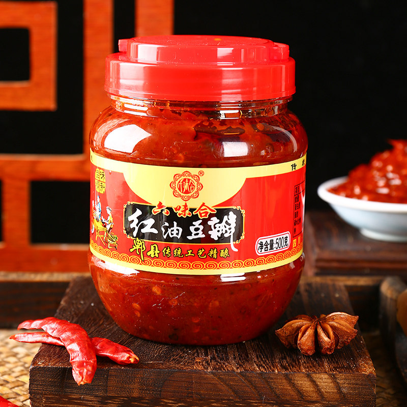 红油豆瓣酱正宗四川特产红油豆瓣酱批发家用炒菜调料下饭菜回锅肉酱料