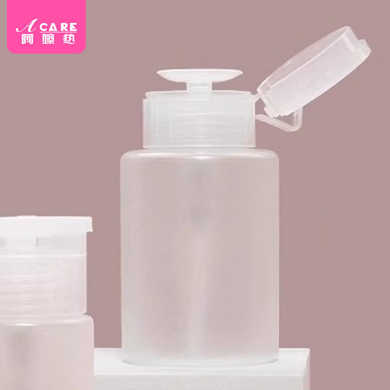 分装瓶/按压BB1sq801-卸甲水空瓶按压式卸妆水乳液美甲按压便