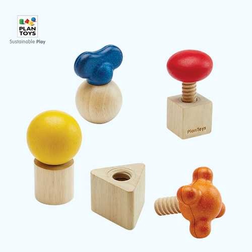 儿童抓握锻炼精细动作螺丝套玩具