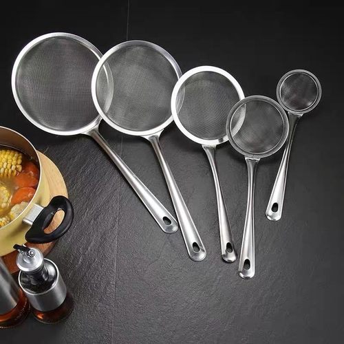不锈钢漏勺果汁豆浆过滤网筛超细面粉筛家用厨房捞面捞勺油炸笊篱