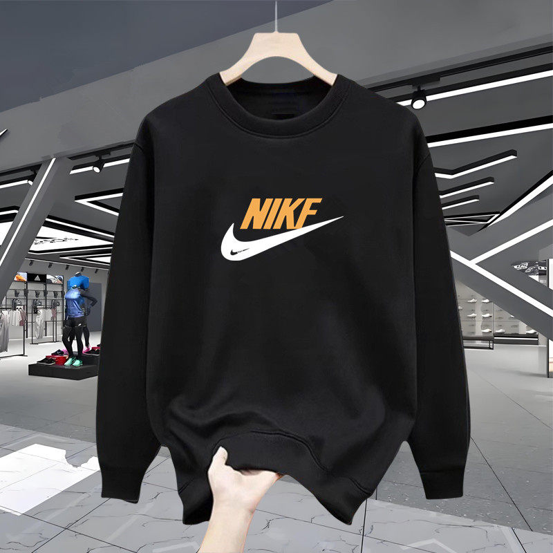 奥莱纯棉圆领卫衣宽松男士套头时尚运动休闲保暖长袖上衣服打底衫