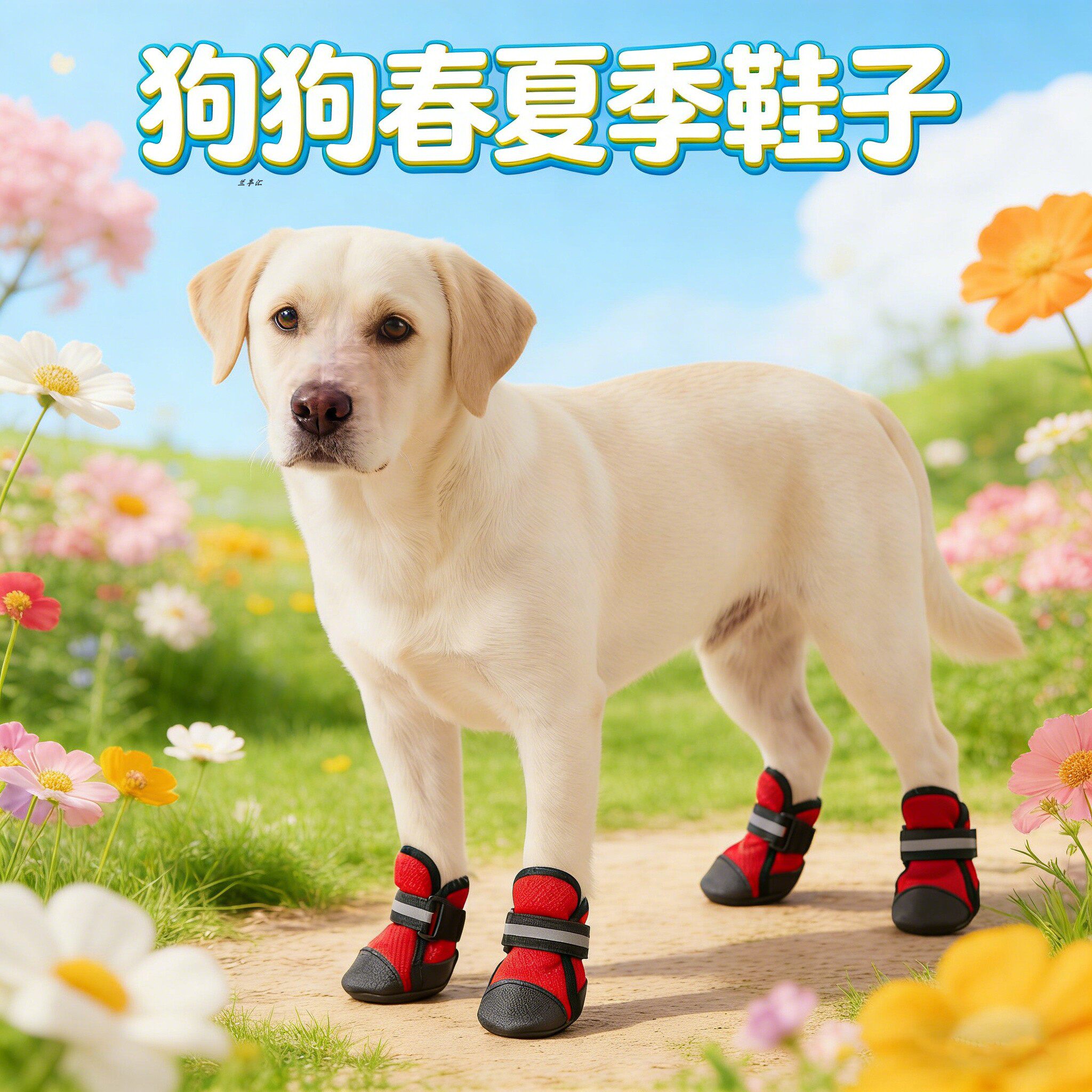 宠物狗狗鞋子拉布拉多专用大型犬软底甩不掉大狗凉鞋春夏季鞋套