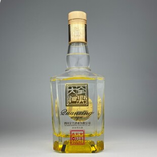 全兴大曲晶彩金52度38度光瓶简装非卖品浓香型白酒500ml*6瓶原箱