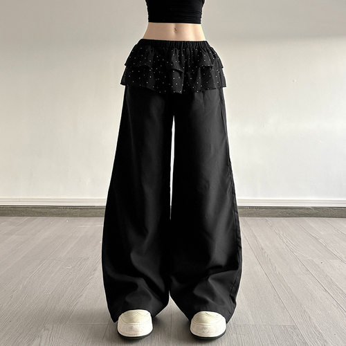 Loose casual pants for women 松紧腰休闲裤女宽松阔腿跳舞长裤