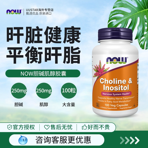 诺奥美国进口胆碱肌醇成人护肝