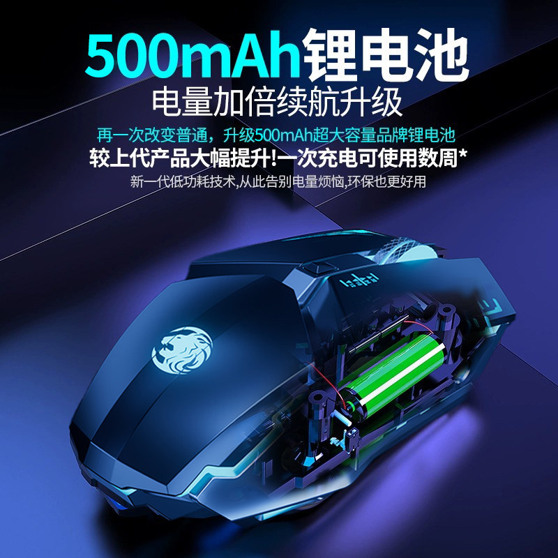 FORERUNNER 무선 BLUETOOTH 마우스 소년과 소녀 ESPORTS 게임 및 사무실을 위한 침묵하는 무선 기계적인 마우스 비 침묵하는