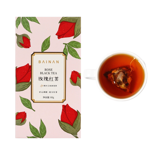 久百年 玫瑰红茶 平阴花红茶组合養生重瓣花茶茶叶冷袋泡立体茶包