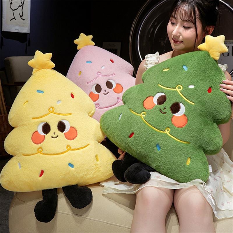 圣诞礼物多巴胺网红圣诞树抱枕毛绒飘窗榻榻米靠垫宿舍沙发靠枕