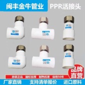 闽丰金牛ppr活接头加厚4分6分1寸热水器直接弯头热熔水管接头配件
