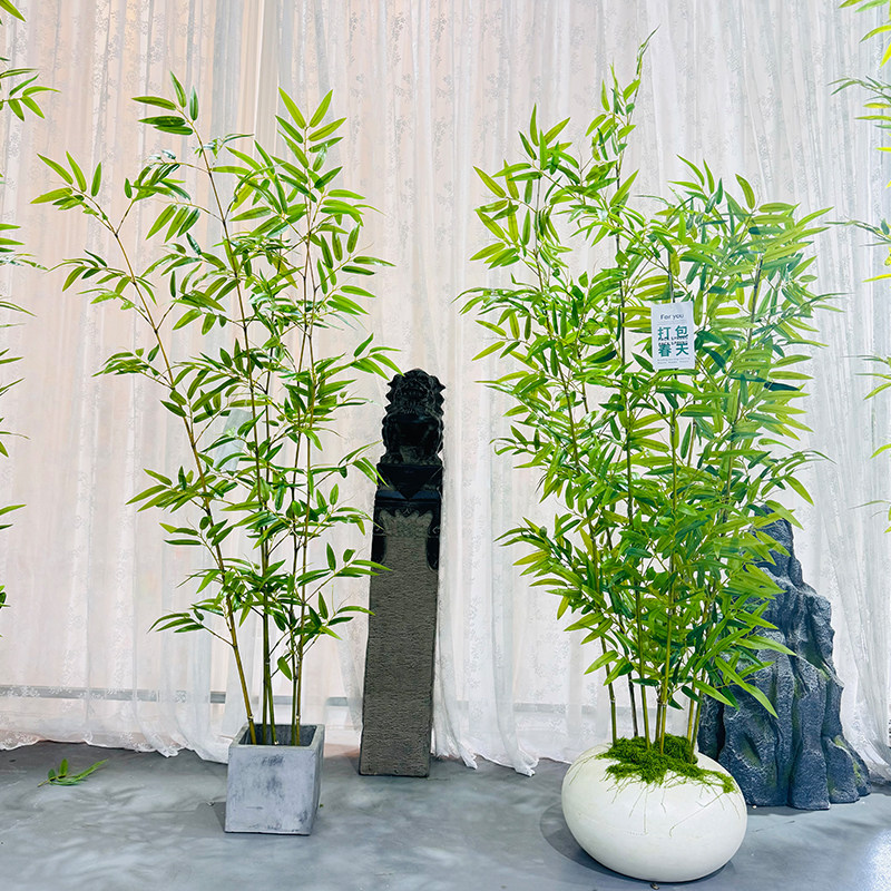 绿植物室内装饰隔断屏风仿真竹子