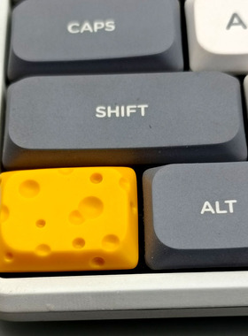 矮十字轴奶酪键帽ctrl/alt/1.25U可爱个性手工树脂创意机械键盘