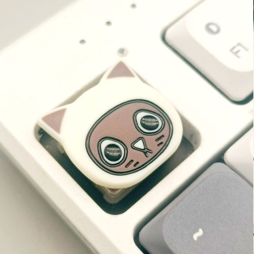 KT矮轴机械键盘手工树脂萌喵喵