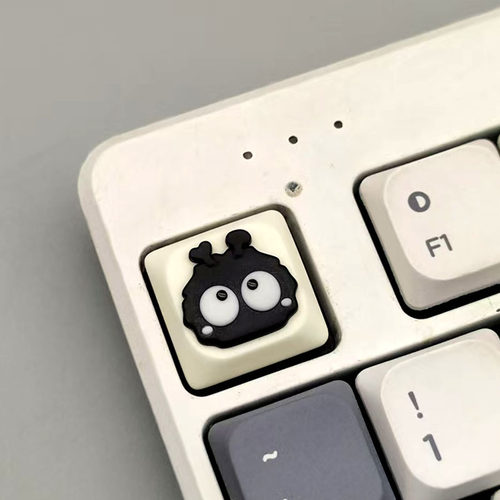 手工树脂矮十字轴注色煤煤球键帽