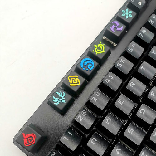 KT个性键帽原神元素手工树脂