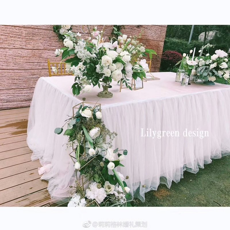 新款婚礼甜品台签到台布置桌裙生日派对桌布蓬蓬纱开业活动桌围边,节庆用品/礼品,节庆布艺用品,淘宝优惠券,粉丝福利购,淘宝优惠卷