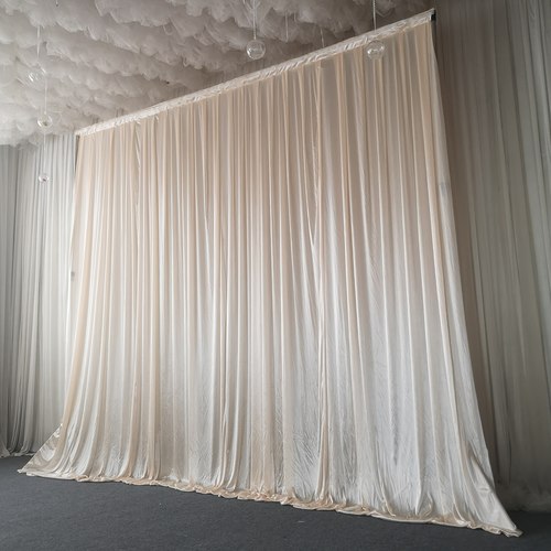 新款打底婚礼布置舞台背景纱幔