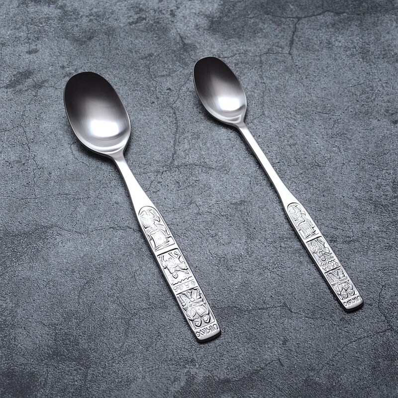 復古典雅文藝范厚重款浮雕勺西