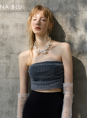 DIVINA BLU迪唯纳25年东京系列网纱抹胸裸感瑜伽内衣运动健身文胸