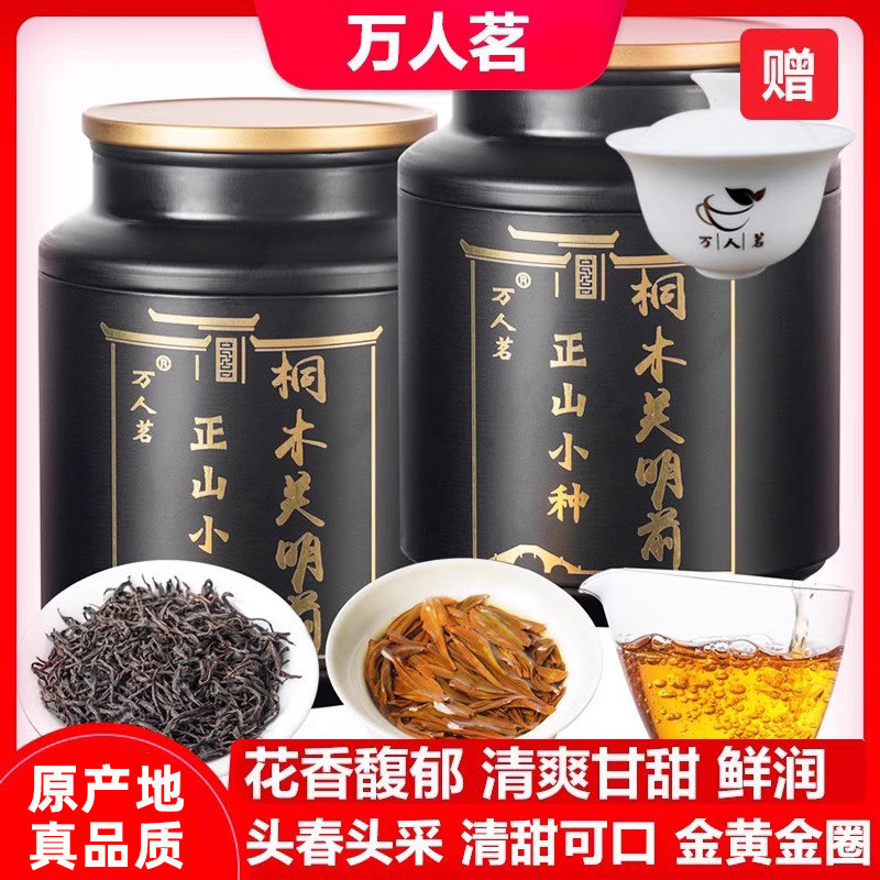 万人茗桐木关明前正山小种500g