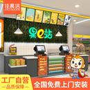 吧台桌转角定制 佳晨信水果店收银台店铺小型便利店大理石超市收款