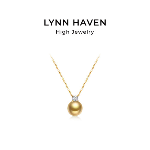 LynnHaven南洋金珠18K金项链