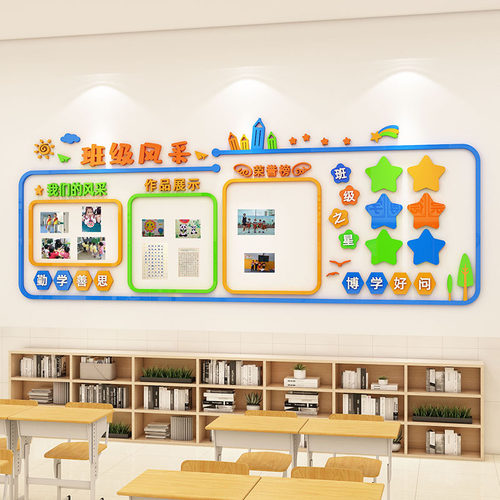 学习园地文化墙小学教室