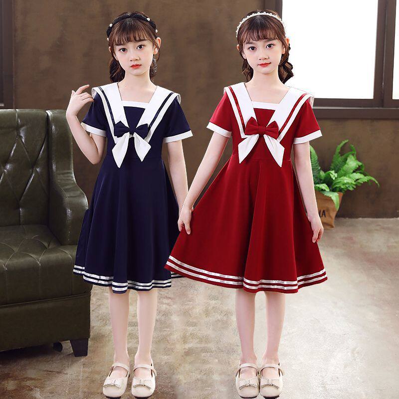 儿童国庆大合唱演出服女童礼服小学生诗歌朗诵儿童节舞蹈表演服装