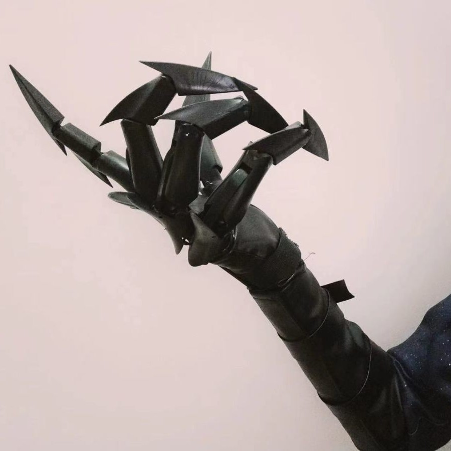 黑科技爪子机械机器人手套高级感机械爪子手套鬼手道具手爪子可动