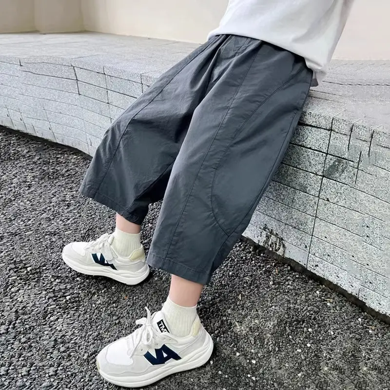 男童裤子夏季薄款痞帅休闲七分裤