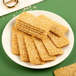 NAK白芝麻香脆酥饼干办公休闲下午茶女生好吃零食小点心薄脆饼干