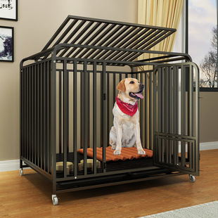 狗笼子大型犬中型犬狗笼金毛萨摩耶边牧拉布拉多室内全管大型狗笼