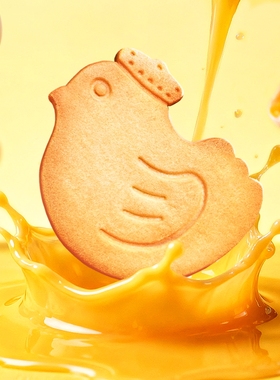 Aoligei黄油鸡蛋曲奇饼干健康早餐下午茶网红小鸡解馋休闲零食品