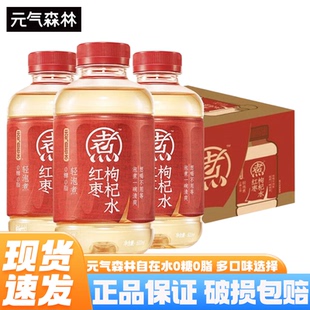 500ml 红枣枸杞水 15瓶整箱 气森林好自在无糖饮料 元