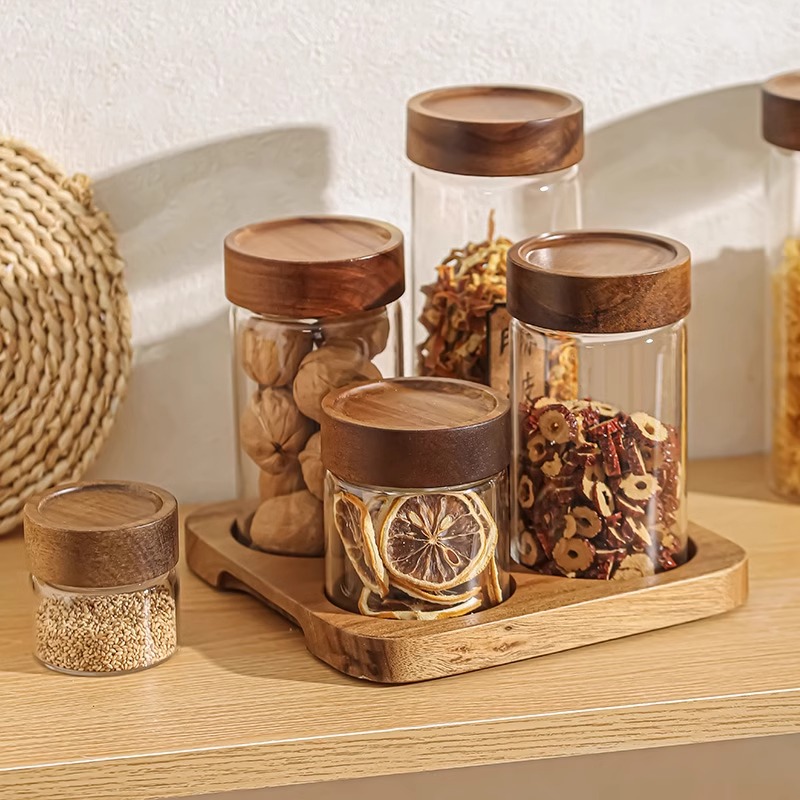 高硼硅泡酒玻璃密封罐