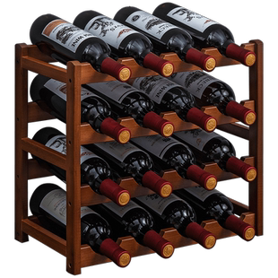 红酒收纳架冰箱蜂窝酒瓶托置物架酒柜内支架摆件盒放啤酒瓶的架子