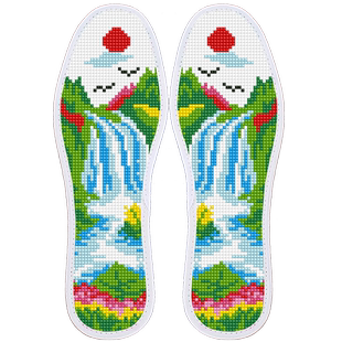 纯棉2026新款十字绣鞋垫自己绣带针线手工半成品印花七层卡通动物