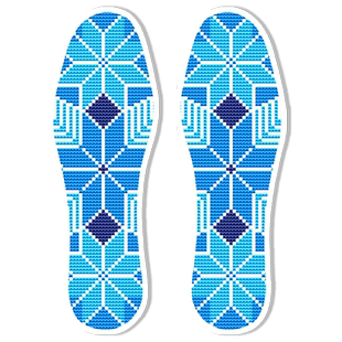 男士鞋垫十字绣大全新款自己绣花手工简单刺绣老式厚款带针线高端