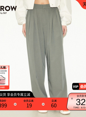 【THROW系列】SLY 春夏简约阔腿休闲西装裤030GS031-0600