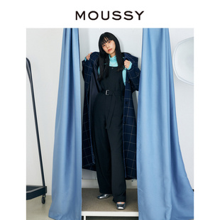 女010FAW30 MOUSSY 休闲裤 中性收腰复古背带裤 7220 冬季
