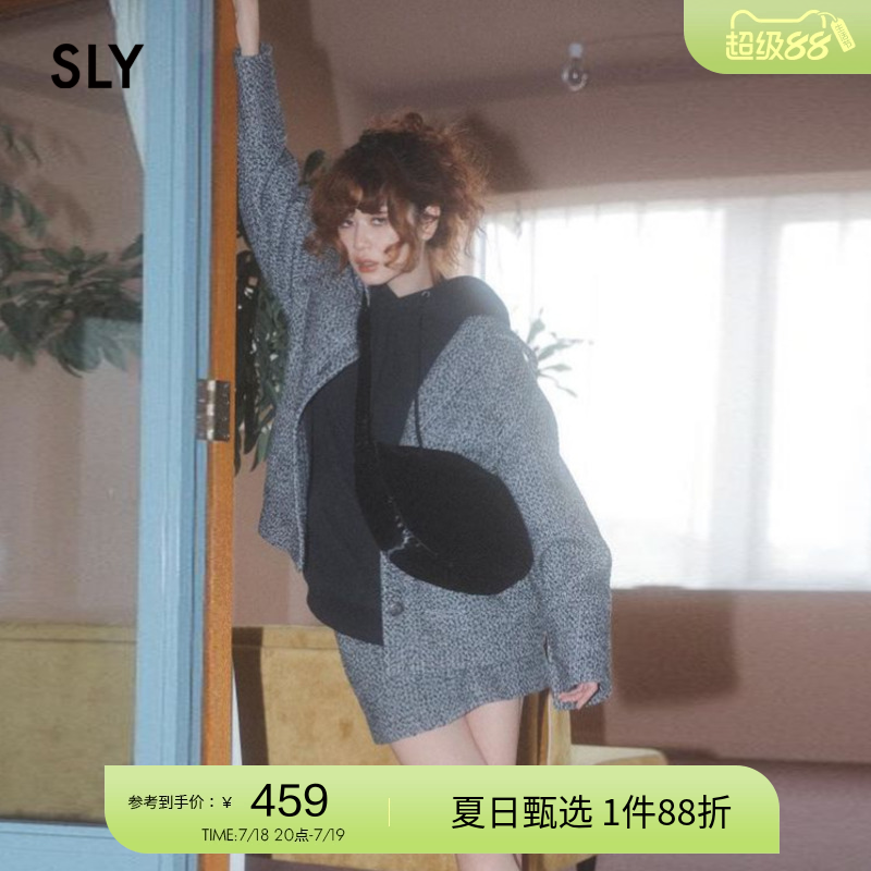 sly中性风前卫街头感纹理感外套