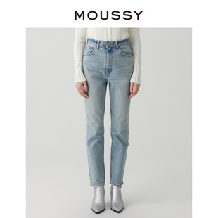 经典 新品 水洗铅笔裤 小脚牛仔裤 2730 MOUSSY 女010GAA12 夏季