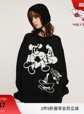 SLY x vug联名 春季趣味vug图案针织衫毛衣030HAR01-5561