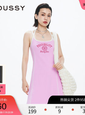 moussy学院少女风吊带连衣裙