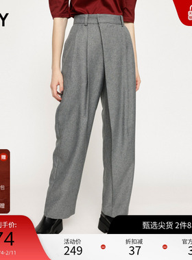 SLY 夏季新品通勤简约CLEAN FIT宽松西装休闲裤030GAY31-2800