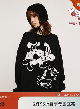 SLY x vug联名 春季趣味vug图案针织衫毛衣030HAR01-5561