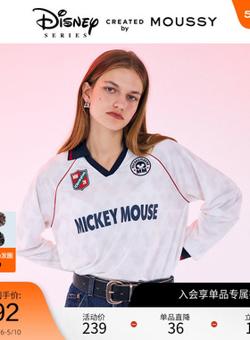 moussy 春季迪士尼联名Blokecore米奇T恤女010HAL90-0901