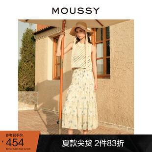 南法度假风热带印花图案半身裙028GSZ30 MOUSSY 冬季 新品