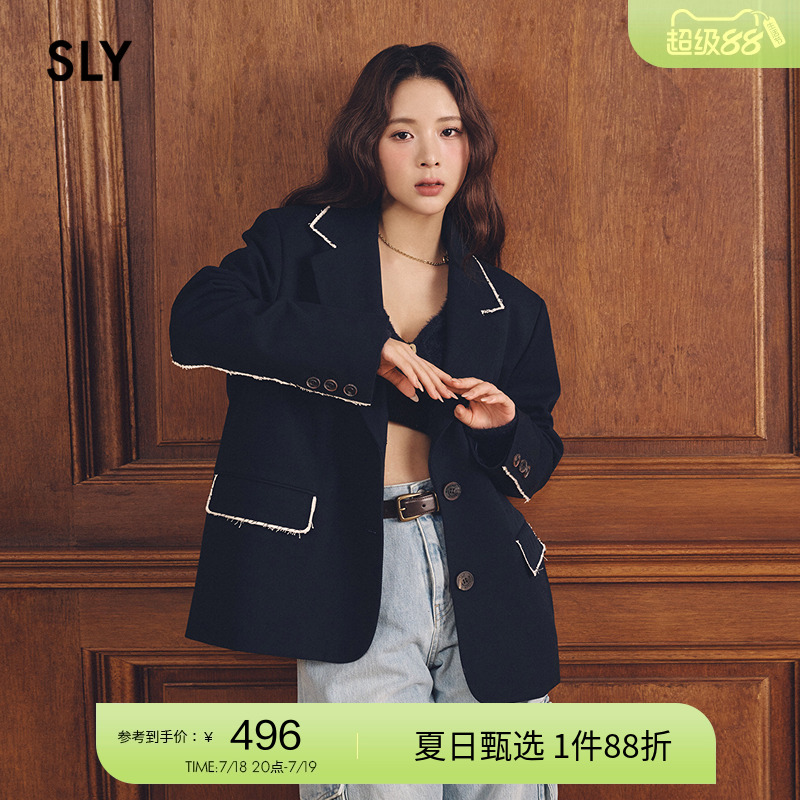 SLY非正式学院风西装外套